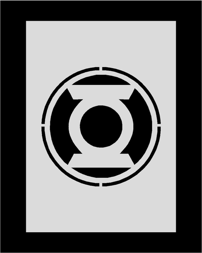 Green Lantern Stencil