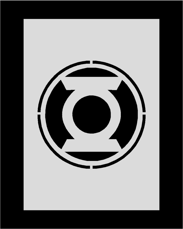 Green Lantern Stencil