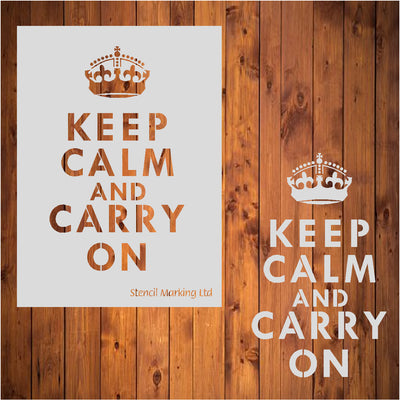 KEEP CALM CARRY ON Stencil