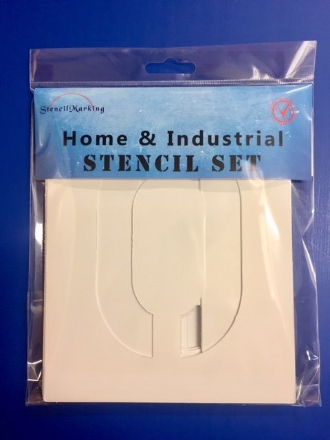 0 - 9 PLASTIC NUMBER STENCIL SET