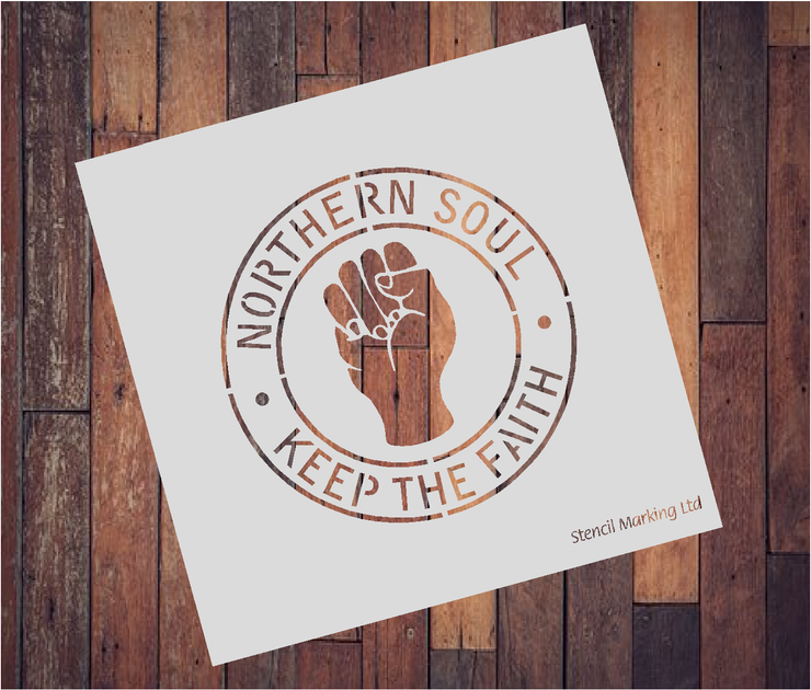 NORTHERN SOUL STENCIL TYPE 1 Stencil Marking Group Ltd