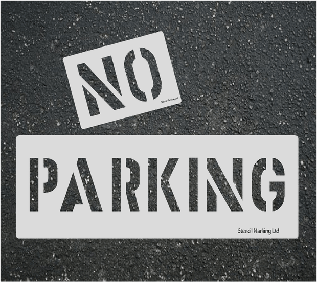 NO PARKING Stencil