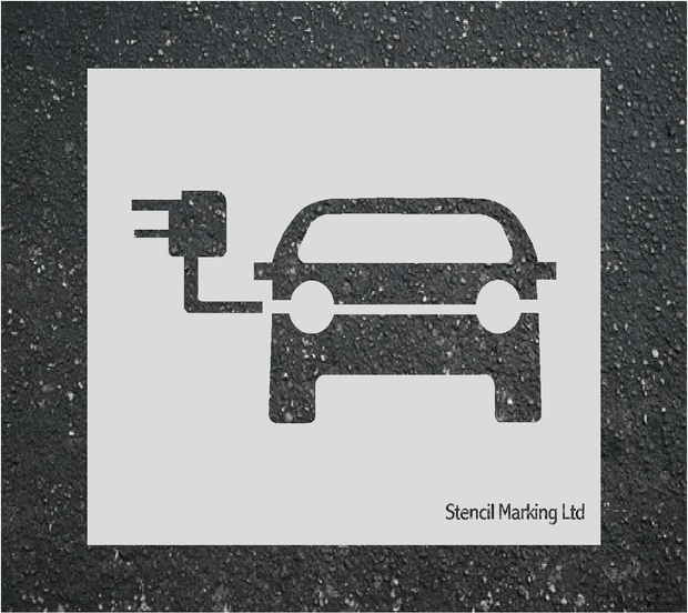 ELECTRIC VEHICLE CHARGE POINT Stencil