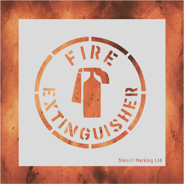 Fire Extinguisher Stencil