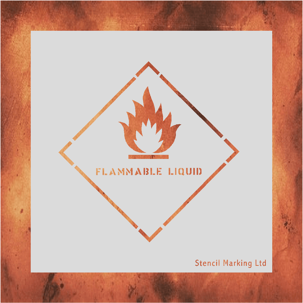 Flammable Liquid Stencil