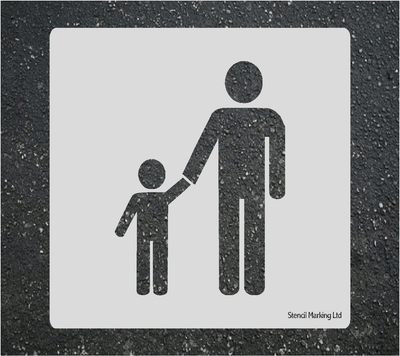 PARENT CHILD PARKING Stencil