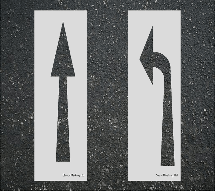 2 Meter Long Arrow Pack Stencil Marking Group Ltd