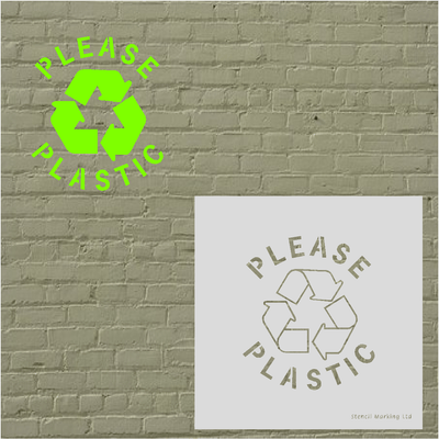 RECYCLE PLASTIC STENCIL