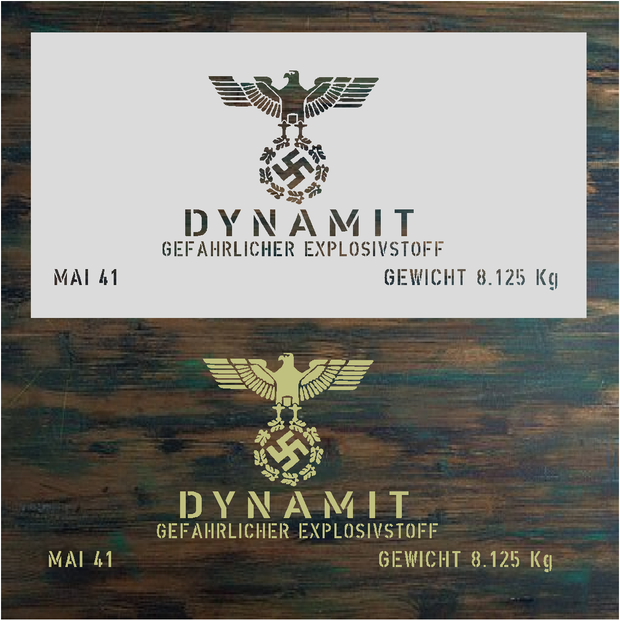 Dynamite Box Stencil