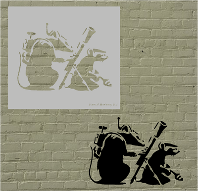 Banksy Toxic Rat Stencil | Reusable Decor Stencils | Spray Paint Art  Stencil | Custom Stencils | Graffiti Stencil | Personalized Gifts