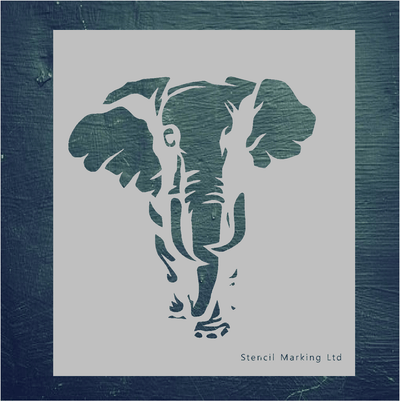 African Elephant Stencil